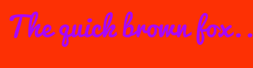 Image with Font Color AA07F7 and Background Color FD3004